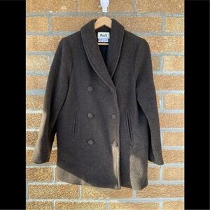 Flax wool coat size small